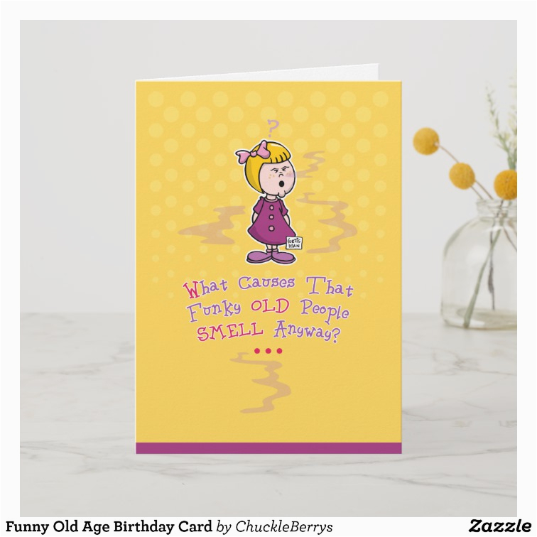 funny cartoon old age happy birthday card for those old people a good