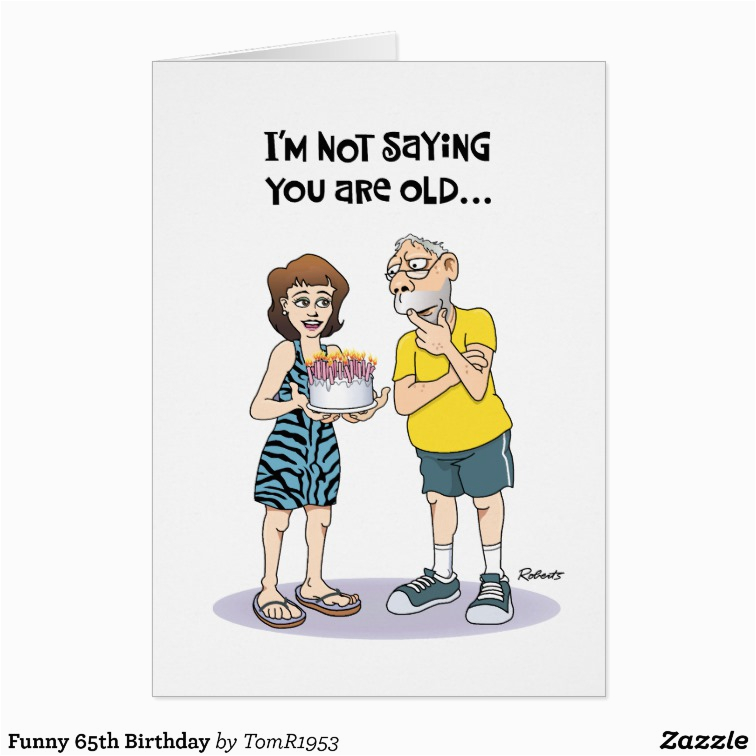 funny over the hill 65th birthday card 137045416284472813