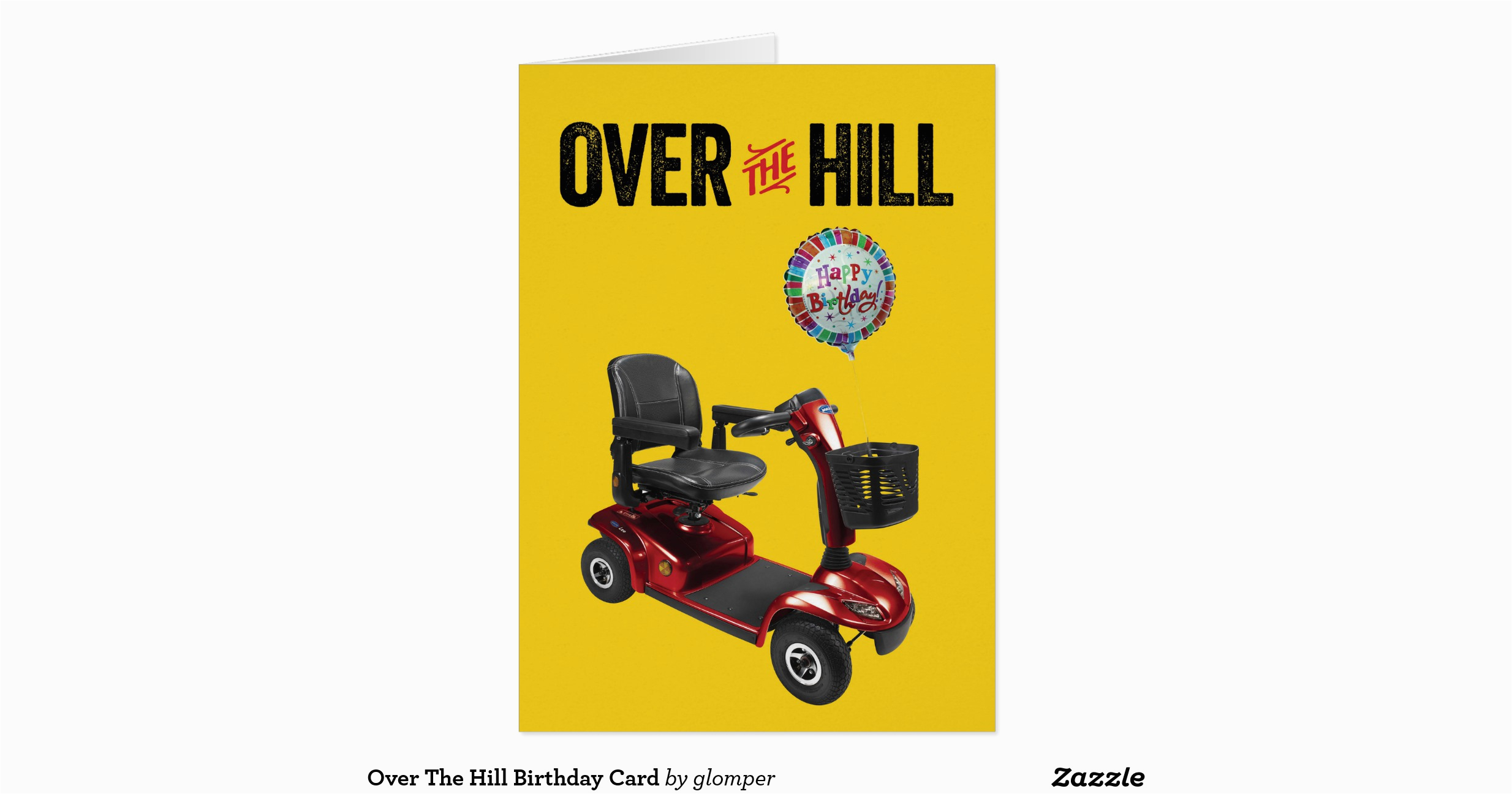 over the hill birthday card 137443813892707325
