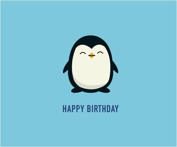 penguin birthday card birthday card