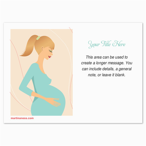 pregnant woman card 2