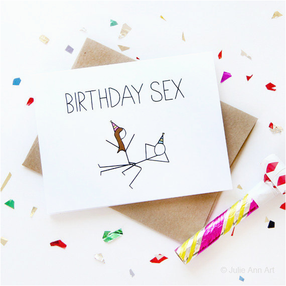 funny birthday card birthday sex card