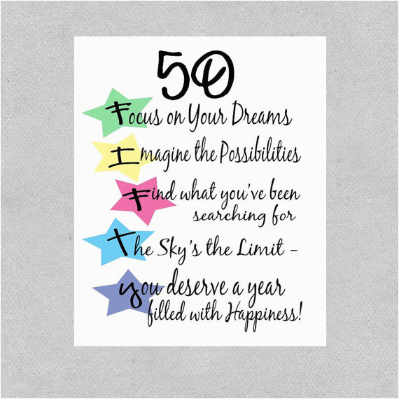 What To Write On A 50th Birthday Invitation Card