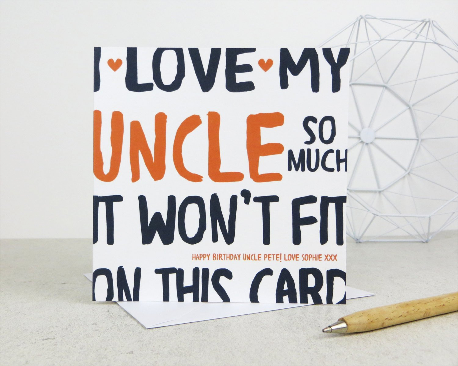funny uncle birthday card personalised