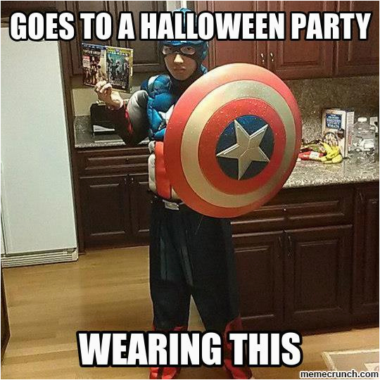 goes to a halloween party