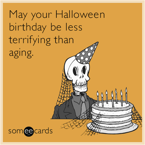 happy birthday halloween cards