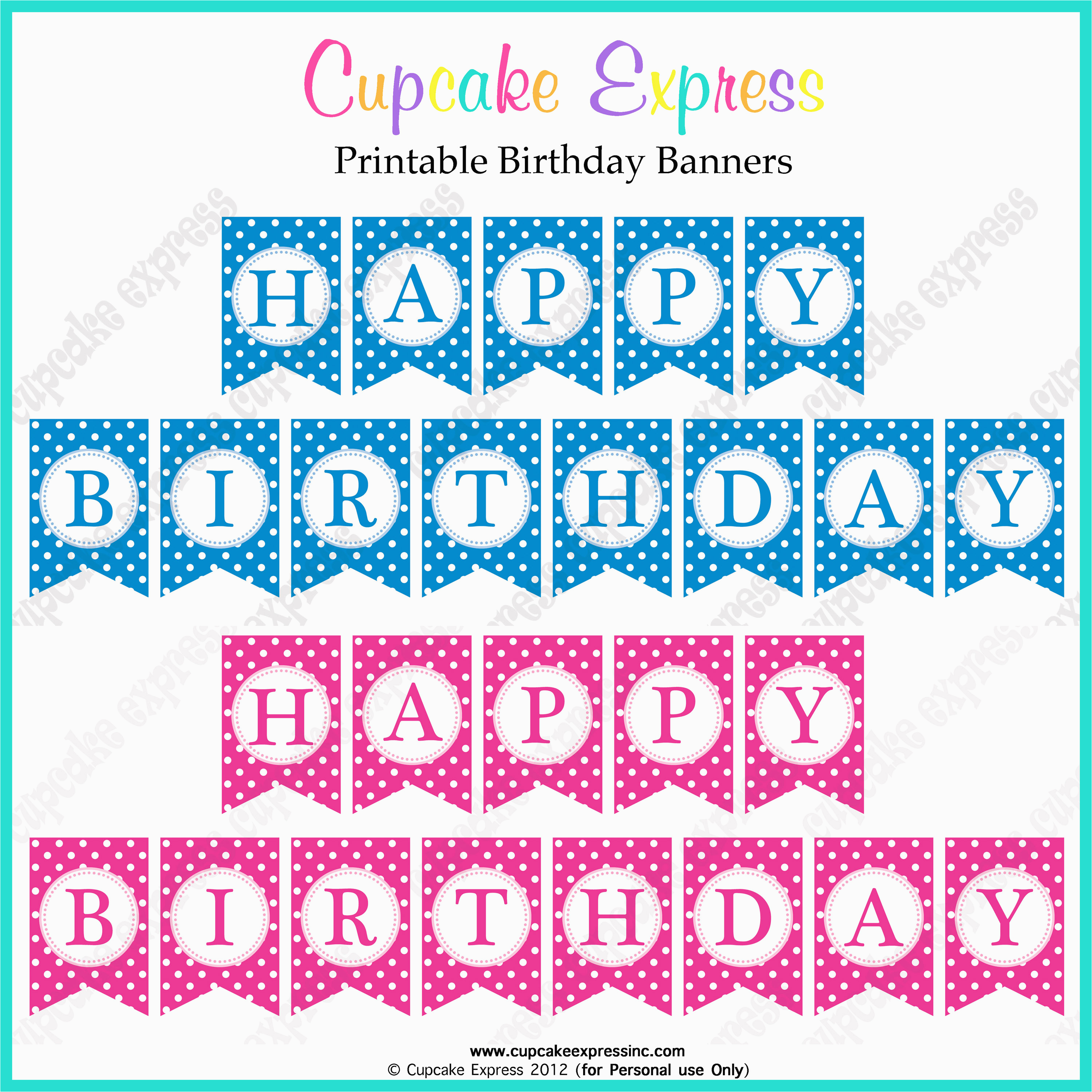 post pink birthday cake banner printable 242405