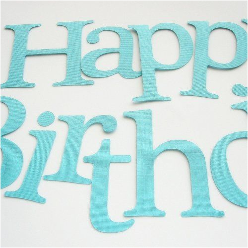 Happy Birthday Banner Cut Out Die Cut Cardstock Letters ...