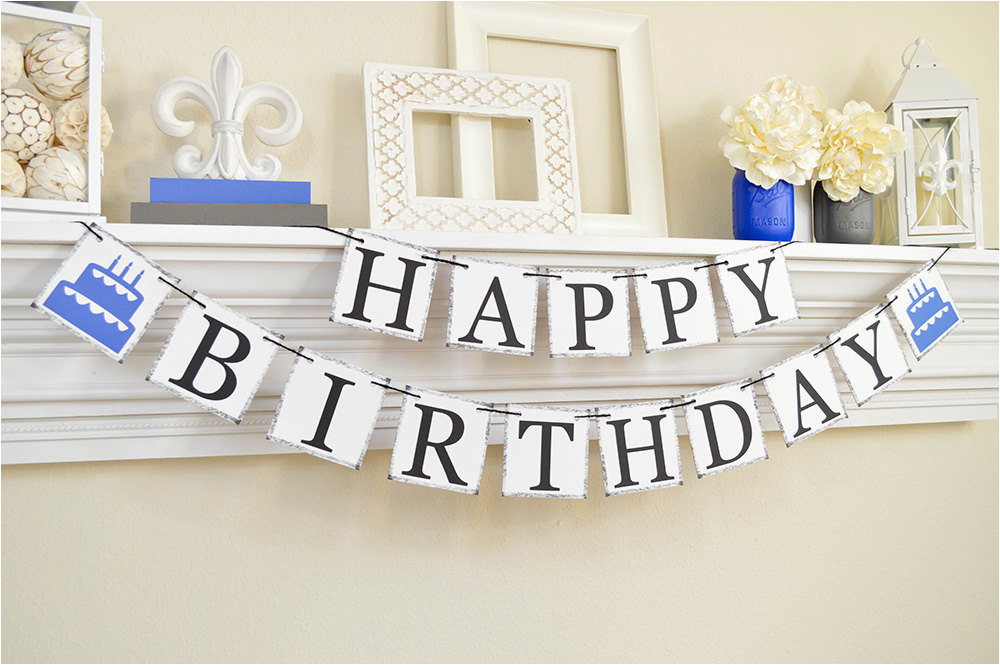 birthday banner adult birthday banner