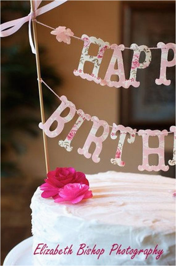 cake banner happy birthday for bella