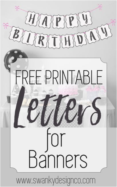 printable birthday banner