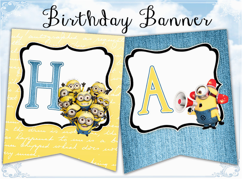minions happy birthday banner minions