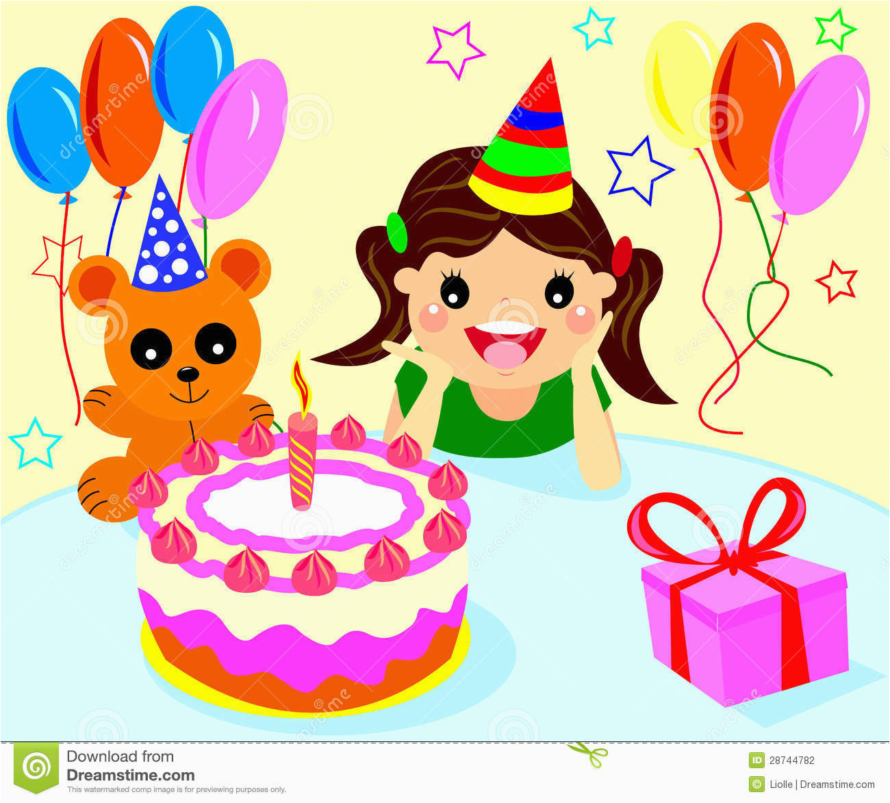 stock photography happy birthday girls image28744782