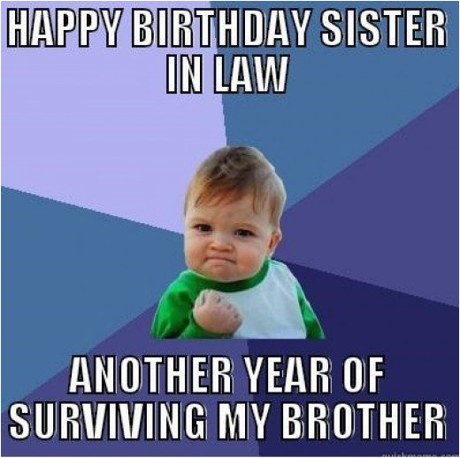 happy birthday sister in law quotes and meme