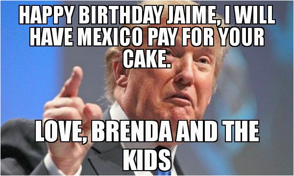trump birthday meme