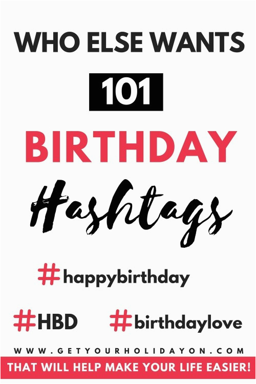 birthday girl hashtags