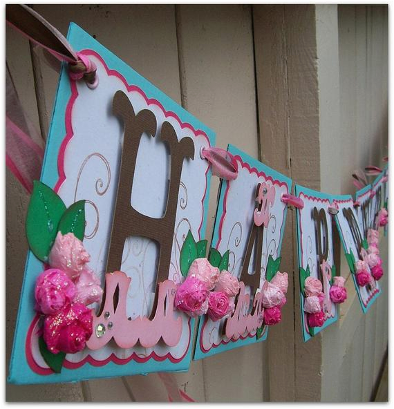 happy birthday banner handmade banner