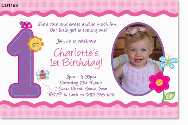 cu1198 hugs and stitches first birthday invitation