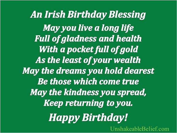 irish birthday wishes