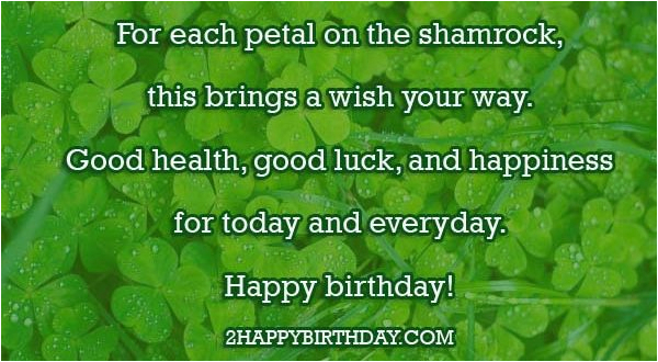 happy birthday irish wishes