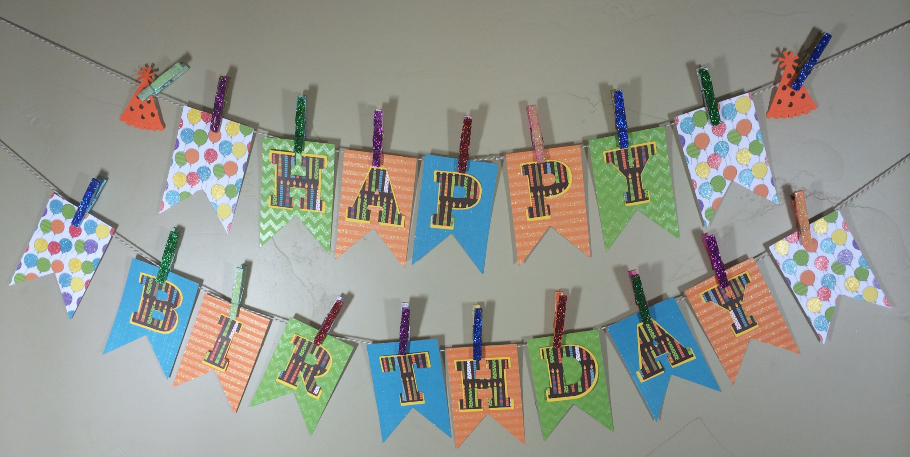 make your own birthday pennant banner