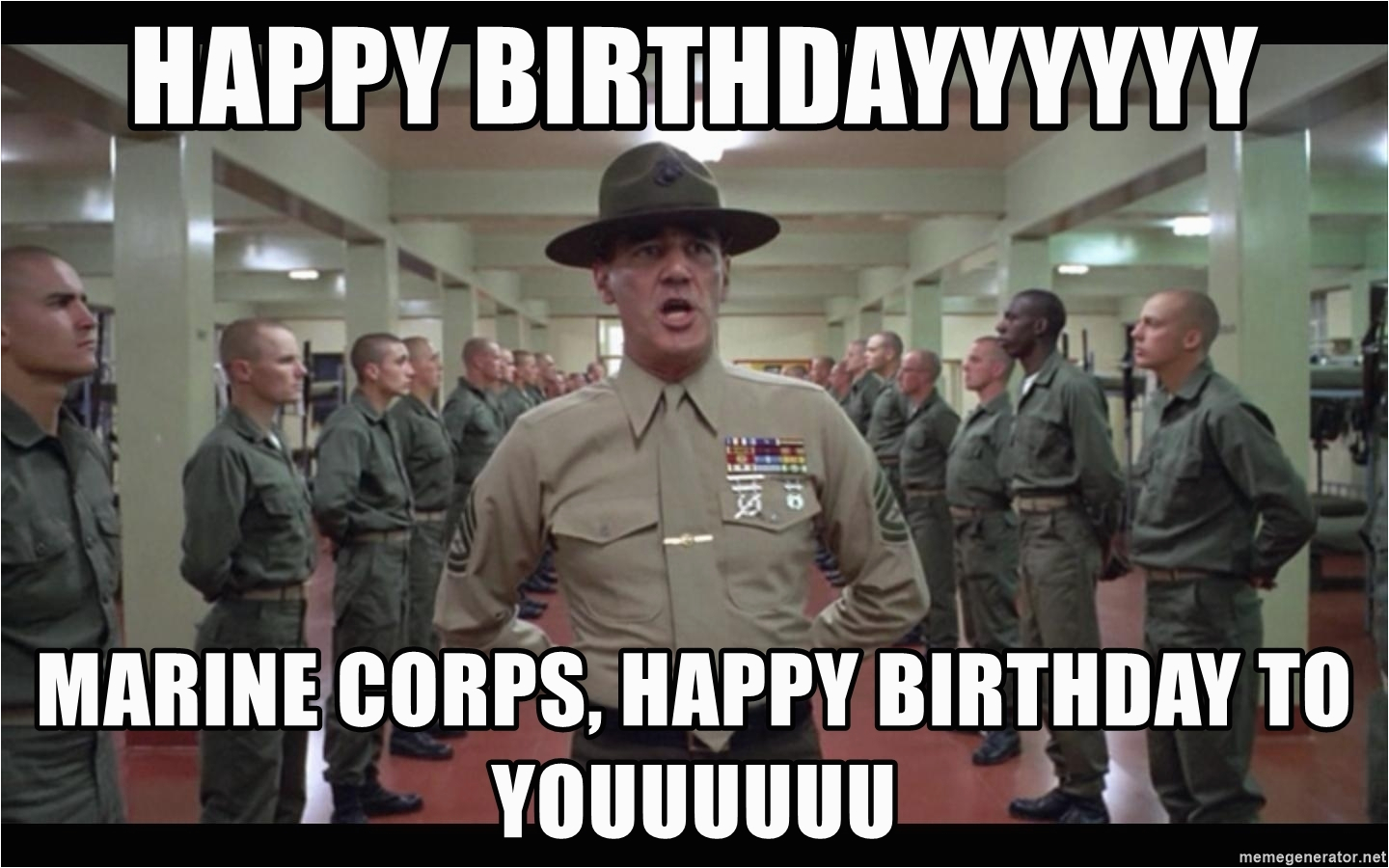 r lee ermey2 happy birthdayyyyyy marine corps happy birthday to youuuuuu