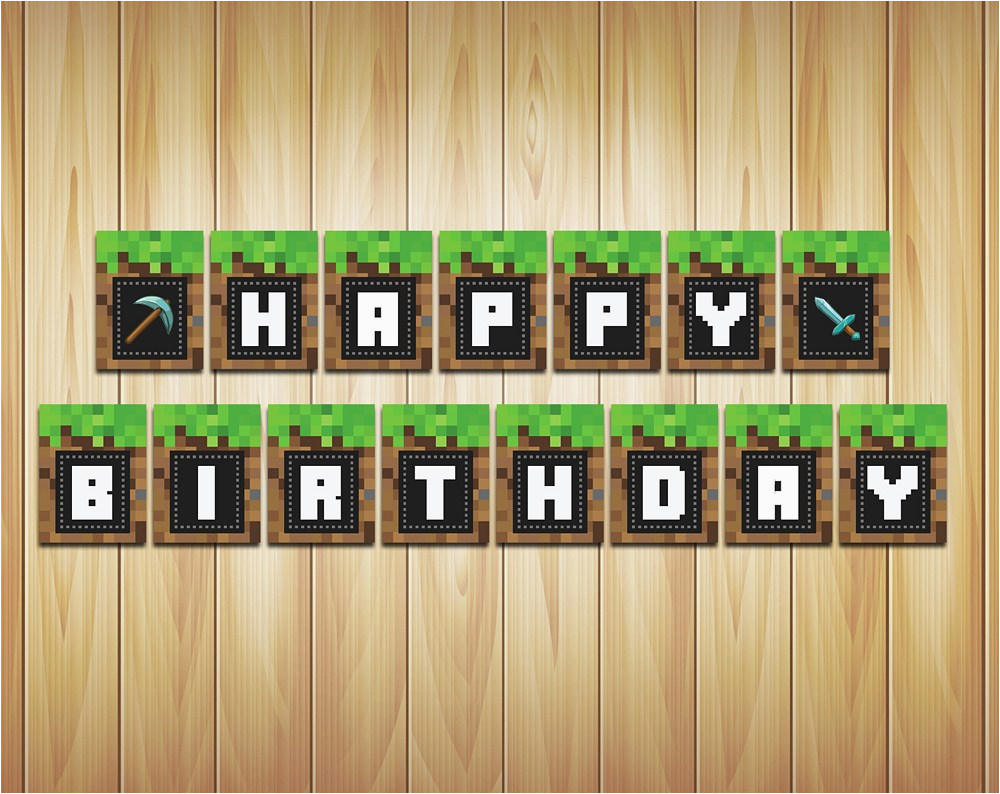 minecraft happy birthday images