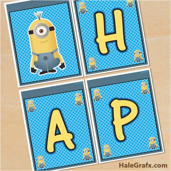 minions free printable happy birthday