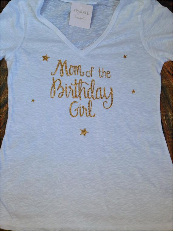mom of the birthday girl shirt mom of