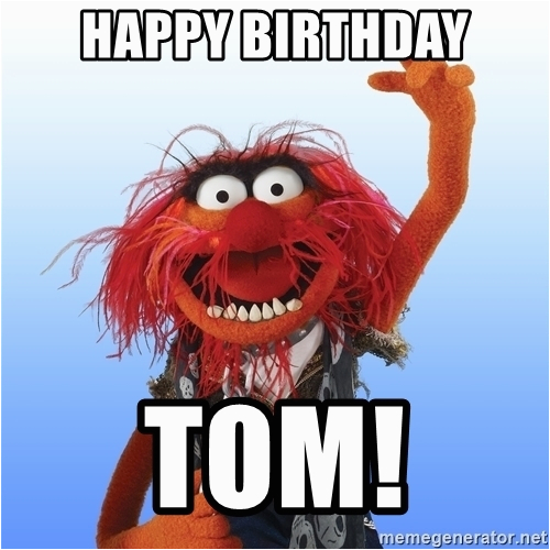 animal the muppet happy birthday tom