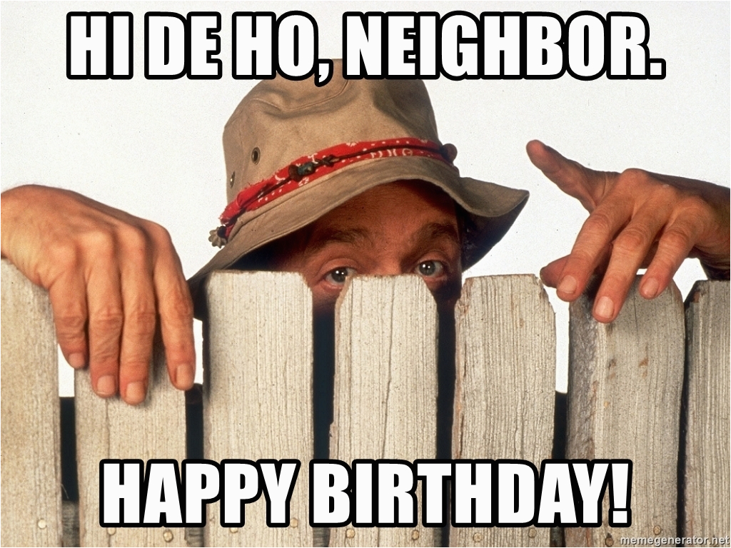 wilson home improvement hi de ho neighbor happy birthday