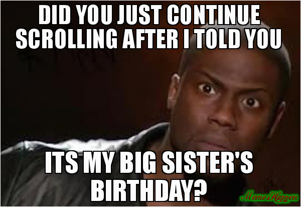 sister birthday meme