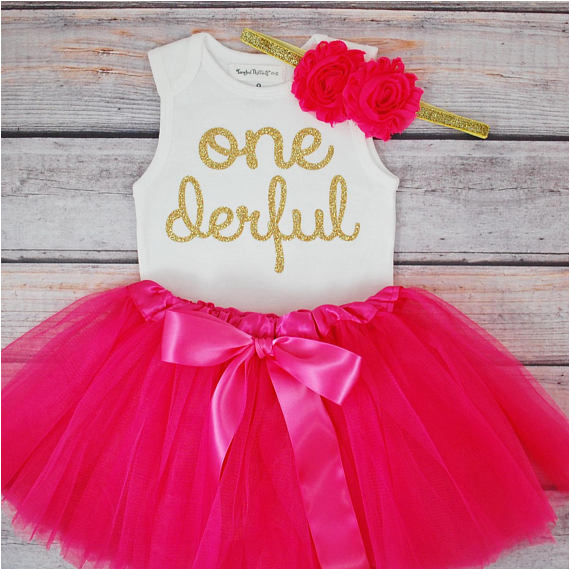 one derful first birthday outfit girl