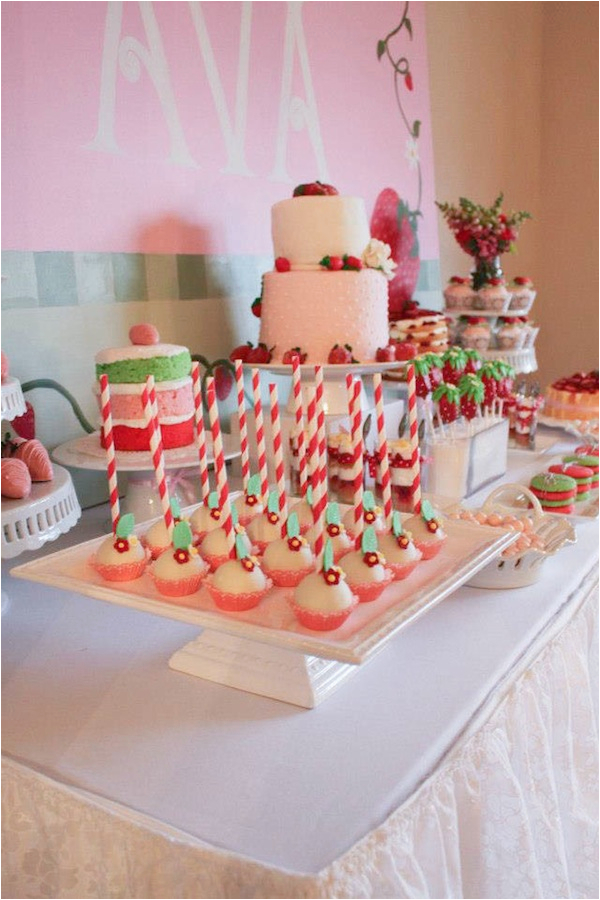 strawberry shortcake 2nd birthday party