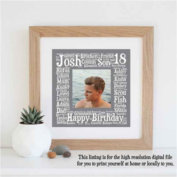 personalised 18th birthday gift digital