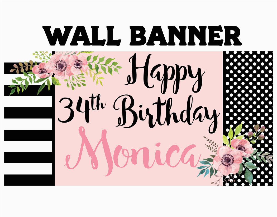 happy birthday banner birthday blush