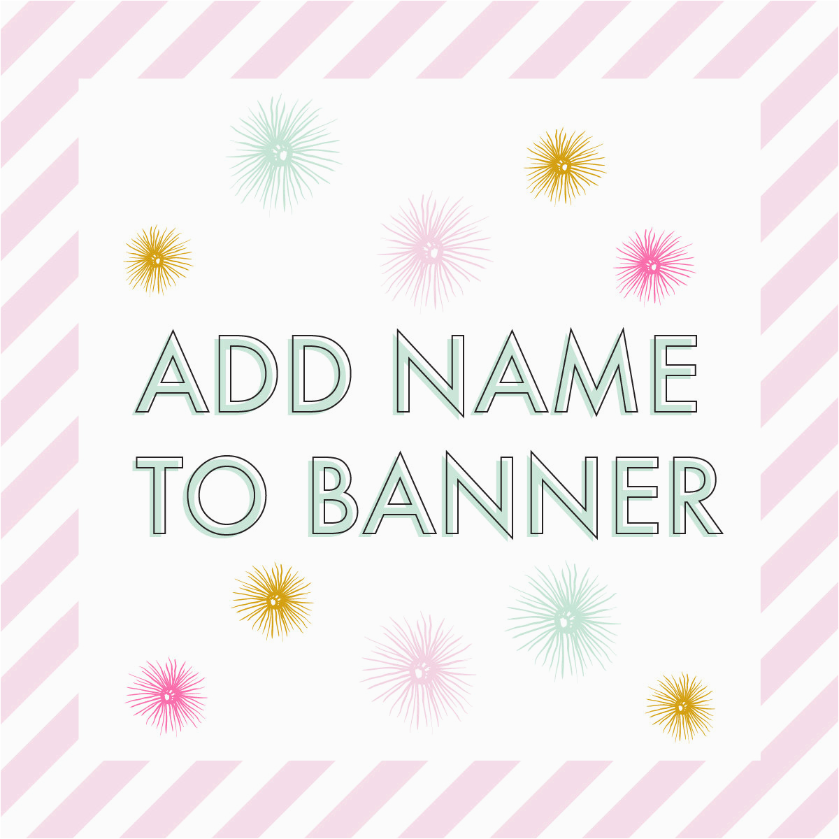 personalized happy birthday banner add