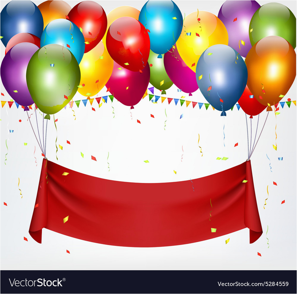 happy birthday banner background vector 5284559