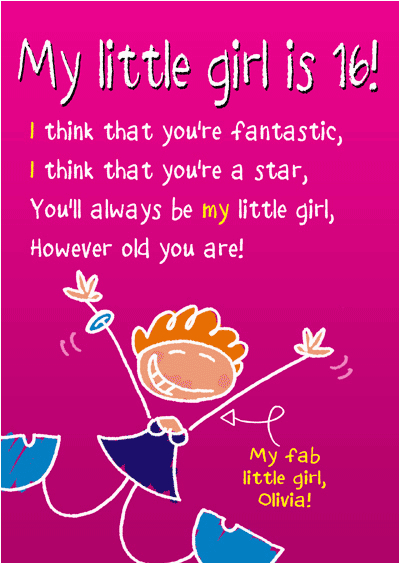 birthday poem about teenage daughter always being your little girl