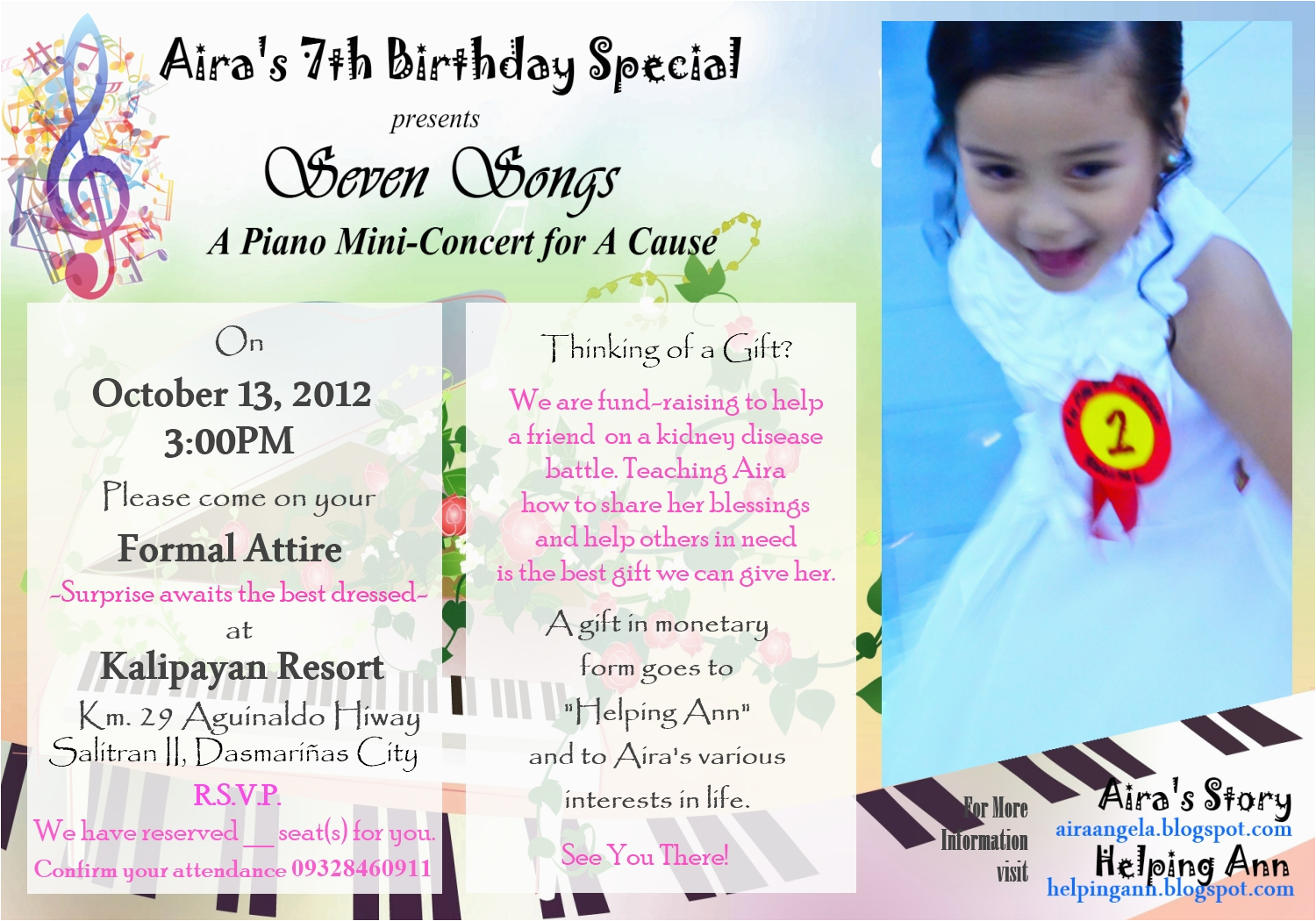 Sample Program For 7th Birthday Boy