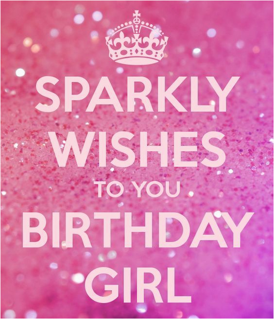 sparkly wishes to you birthday girl