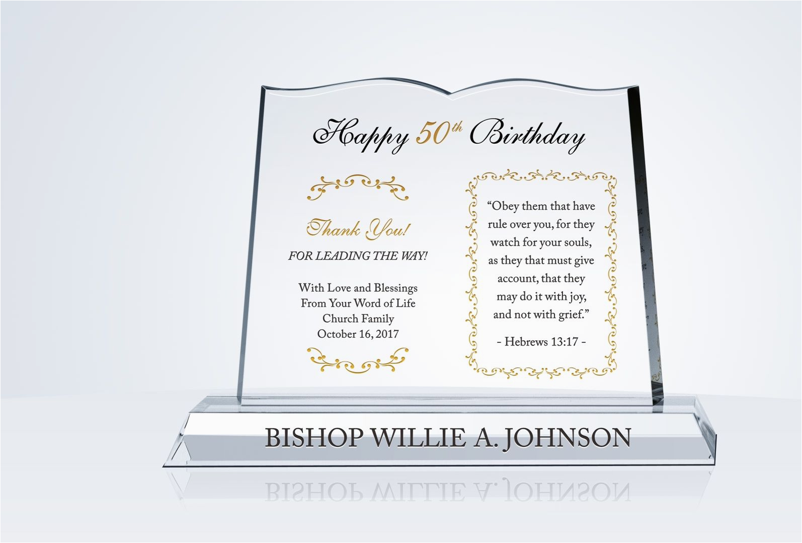 religious pastor birthday gift 611