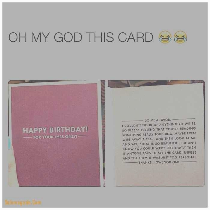 funny things to write in a birthday card
