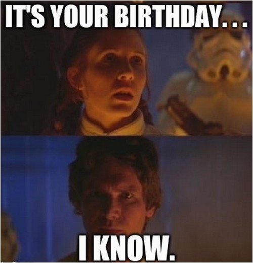 star wars birthday memes