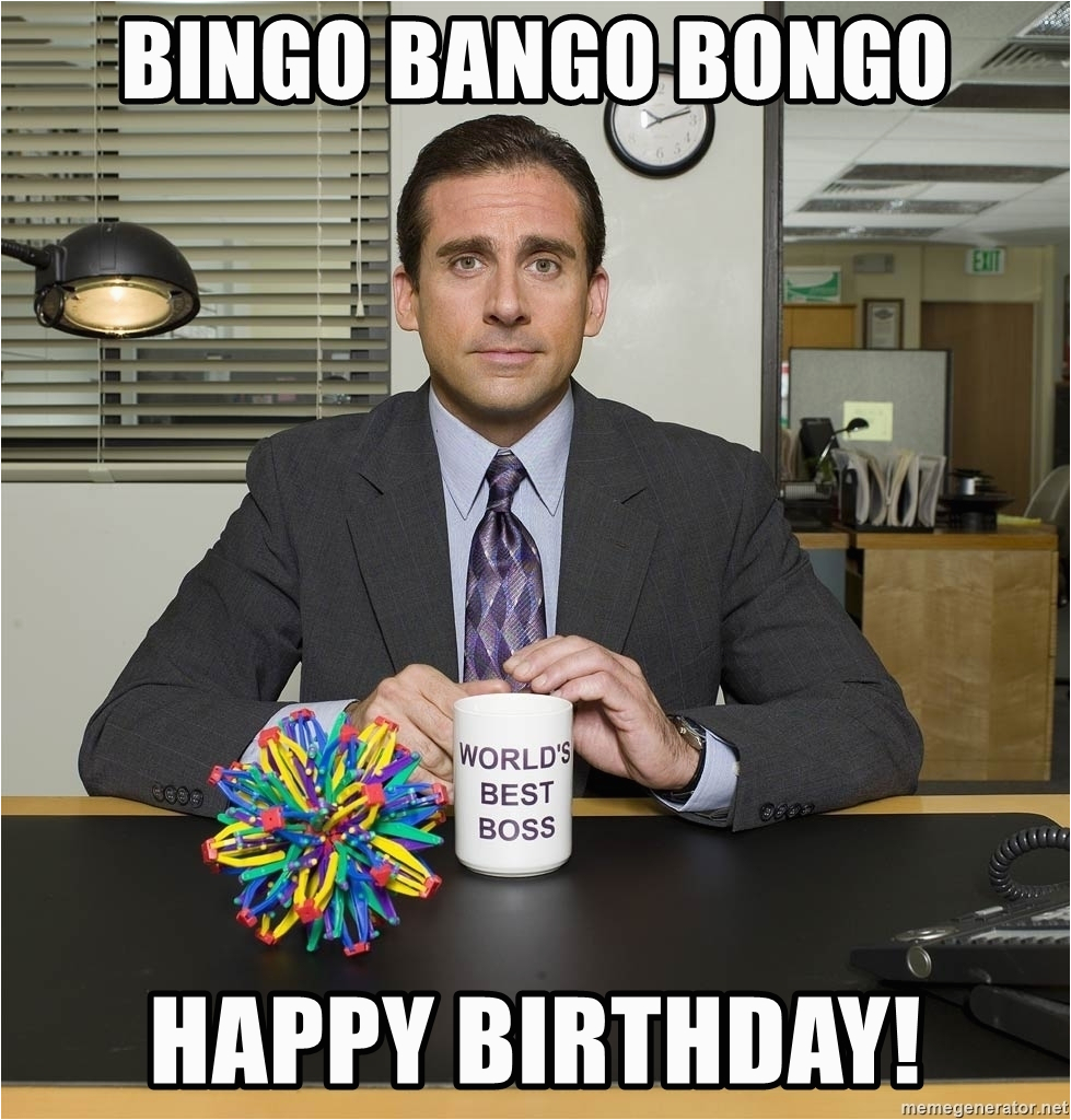 steve carell the office bingo bango bongo happy birthday