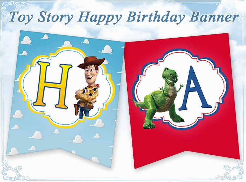 toy story happy birthday banner toy