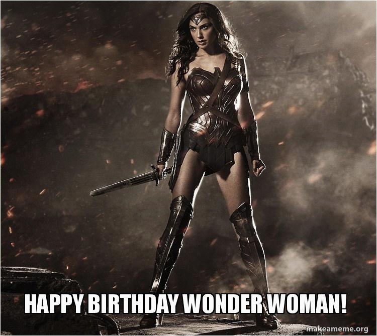 Wonder Woman Happy Birthday Meme