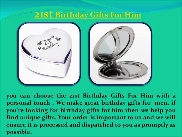 21st birthday gifts for him