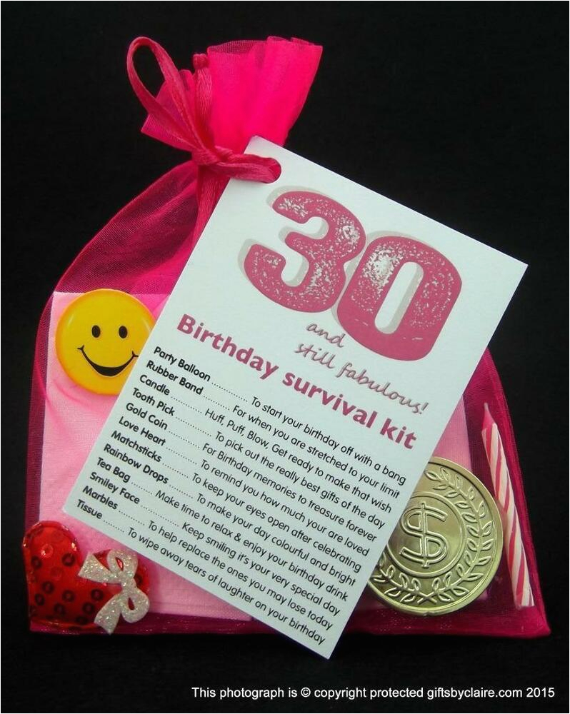 30th Birthday Ideas for Him Ebay 30th 40th 50th 60th Birthday Present Survival Kit - BirthdayBuzz