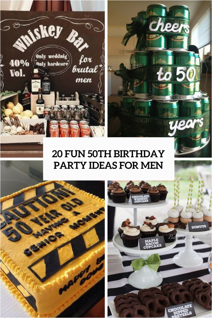 50th men birthday party ideas